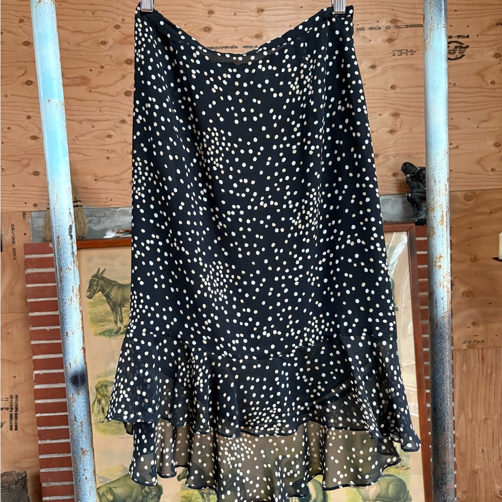 vintage y2k silk polka dot fairy skirt